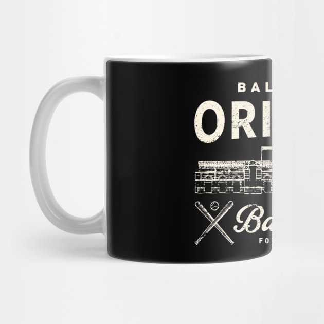 Baltimore Orioles Stadium by Buck Tee Originals by Buck Tee